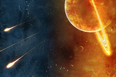 Comet And The Planet Wallpapers And Images Wallpapers, Pictures ...