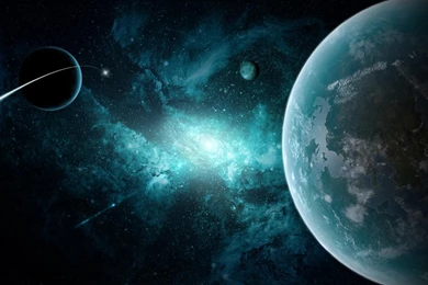 Download Wallpapers 2048x1152 Planets, Galaxies, Nebulae, Circle ...