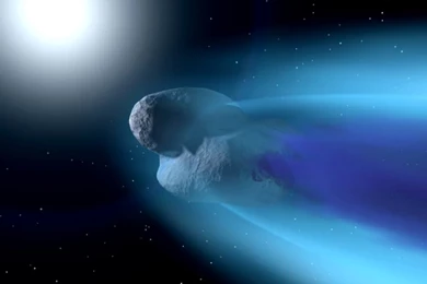 Space Fiction Close Comet Wallpapers