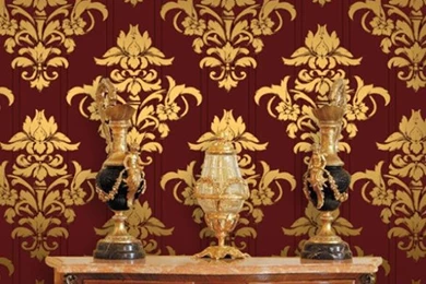 Popular Red Gold Wallpaper Buy Cheap Red Gold Wallpapers Lots From ...