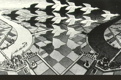 M C ESCHER WALLPAPER   (