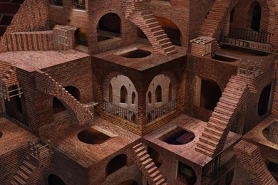 Mc Escher Stairways Wallpapers