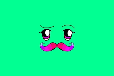 Cute Girly Mustache Wallpapers