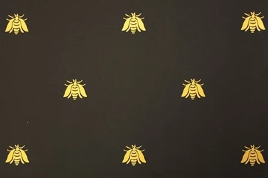 Gold Bees On Black Wallpapers