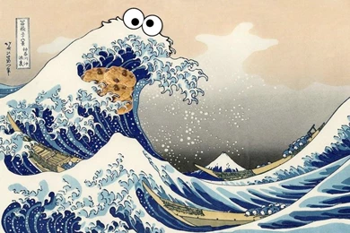 Great Wave Off Kanagawa This Cookie Monster! : Pics