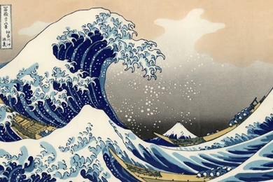 Great Wave Off Kanagawa Wall Mural