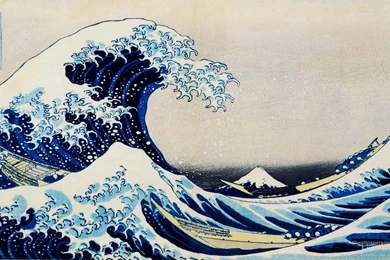 Wallpapers Kanagawa Wave Water Ocean Waves Artwork The Great Off ...