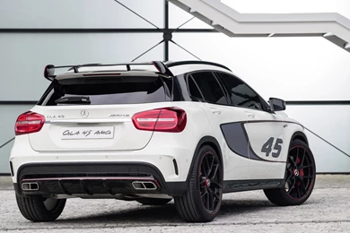 Download 1600x900 Mercedes Benz GLA 45 AMG Concept Back Wallpapers