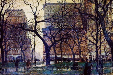 Wallpapers Impressionism Rain Paint Impressionist Painting ...