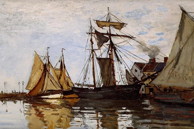 Honfleur Claude Monet Artwork Impressionism Impressionist Painting ...