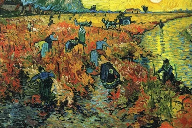 The Red Vinyard   Post Impressionist Vincent Van Gogh Art ...