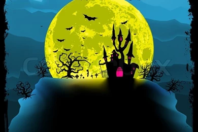 Spooky Halloween Background. EPS 8 Vector File Included