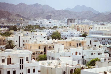 Overhead View Muscat Oman 4K Wallpapers