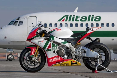 Aprilia RSV4 And Plane Free Mobile Phone Wallp