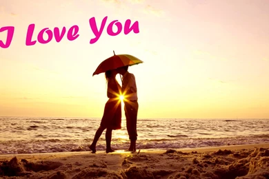 I Love You Girl And Boy Kissing In Evening Cute I Love U ...