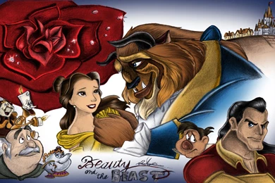 Beauty & The Beast   Disney Princess Wallpapers (33799175)   Fanpop