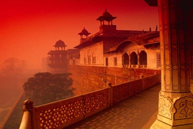 Wallpapers Oold Stone Free Widescreen Hd Agra Fort India 1366x768 ...