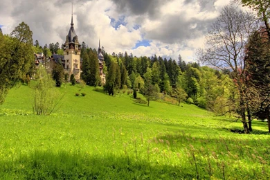 Замок Пелеш обои для рабочего стола, картинки, фото, 1920x1200.