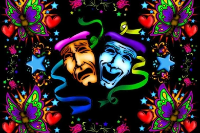 Comedy Tragedy Mask Graphics