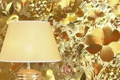 Luxury Glittering Gold Foil Floral Wallpapers Garishly Blinking ...