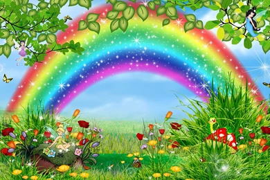 Rainbow cartoon wallpapers