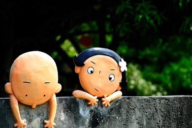 Humor Funny Children Dolls Photography Cute Faces Eyes Bokeh Wall ...