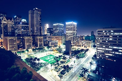 City, Lights, Night, Rooftop, Hd City Wallpapers, Places ...