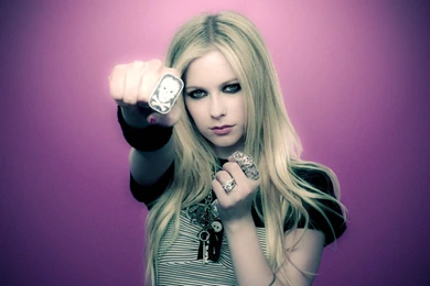 Download Wallpapers 3840x2160 Avril Lavigne, Skull, Backgrounds ...