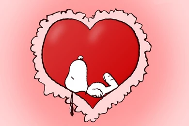 Free Snoopy Love Valentine Computer Desktop Wallpapers