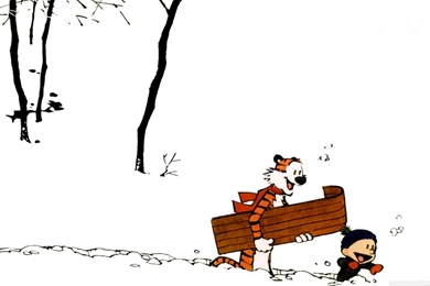 Calvin And Hobbes, Winter HD Desktop Wallpapers : High Definition ...