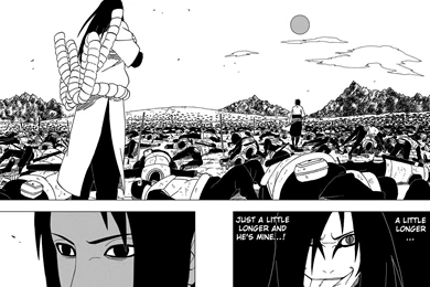Uchiha Sasuke Naruto: Shippuden Monochrome Manga Orochimaru ...