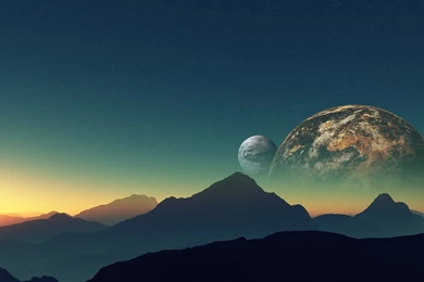 Mountain And Planets (page 2)   Pics About Space