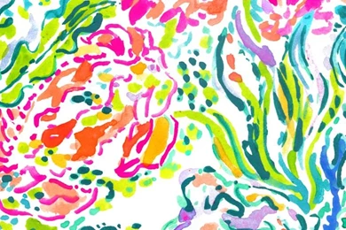 Lilly Pulitzer Sea Soiree Print Iphone Wallpapers