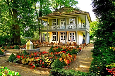 Beautiful Home Flower Gardens   Wallpaper.