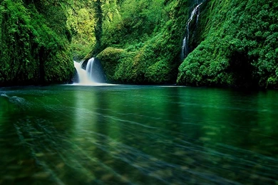 Wallpapers Beautiful Scenery Waterfall River Forest Rock