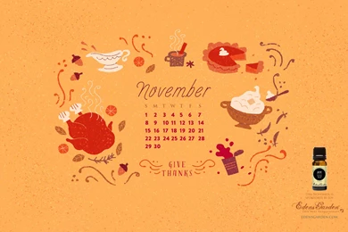 November Free Desktop Wallpapers Calendar – Edens Garden