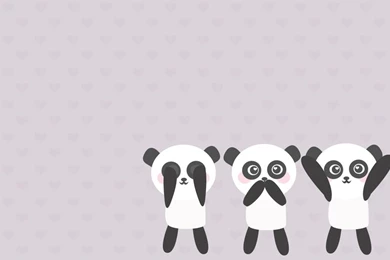 Cute Pink Panda Wallpapers