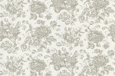 Pavot Floral Toile Wallpapers In White By Brewster Home Fashions ...