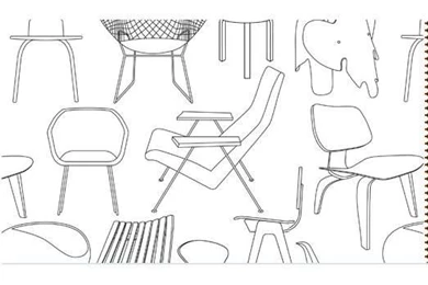 Modern Chairs Wallpaper  Interactive Too!