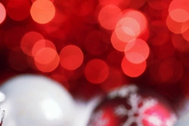 Red Christmas Balls Bokeh iPhone 5 Wallpapers / IPod Wallpapers HD ...