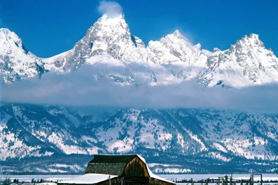 Christmas Landscapes: Wallpapers Winter Mountains