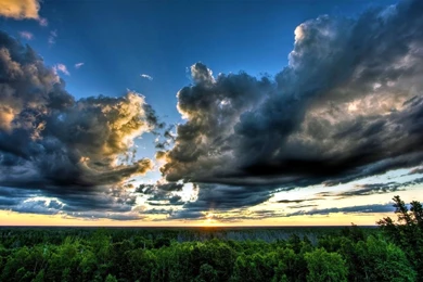 Cloudy Nature Wallpapers