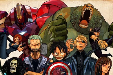 1920x1200 One Piece Avengers Wallpapers