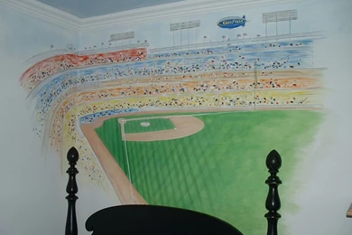 Wallpapers Baseball Stadium Wall Mural Decorate Pictures On The ...