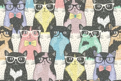 T Shirt Hipster Kitties