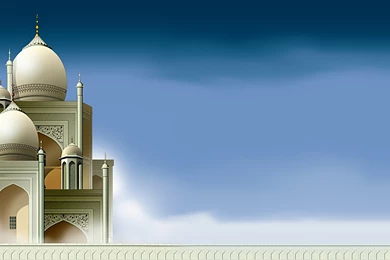 Religious: Arabian Style Mosque Sky Backgrou Muslim Religious HD ...