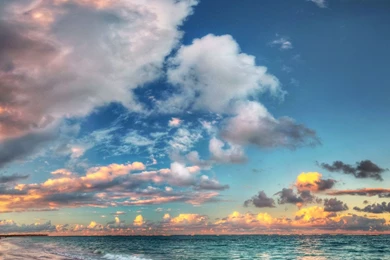 Wallpapers The Wondrous Sky Over Azure Sea Hd 1920x1080