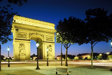 France Arc De Triomphe At Night Wallpapers   1920x1200 Wallpapers ...