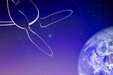 SuperHD.pics: Earth Mew Pokemon Outer Space Stars Desktop Bakcgrounds