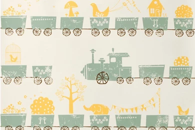 Motif Kids Wallpapers TINY TRAIN By Ferm LIVING